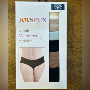Women’s Secret Treasures Joyspun Hipster Panties 6 Pairs xxxl 22